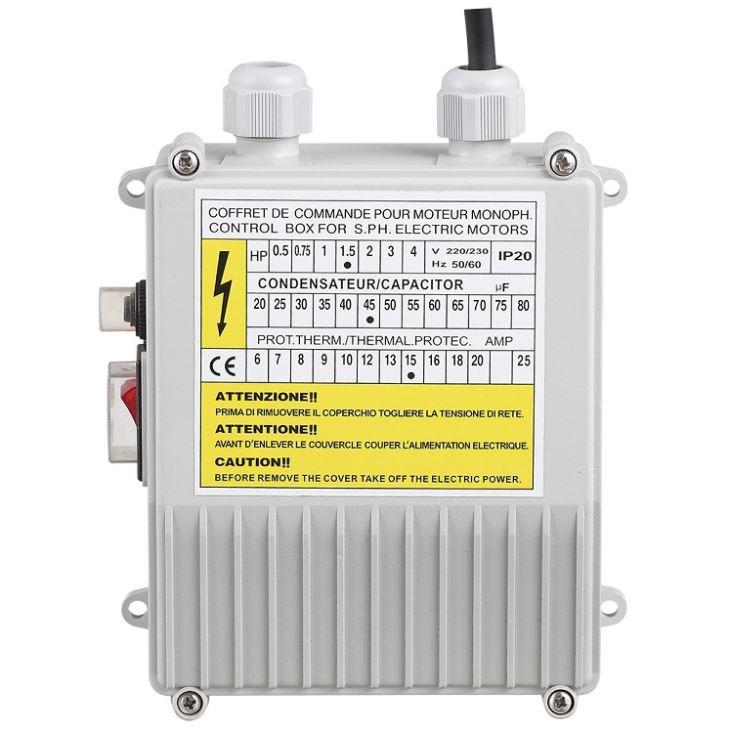 1.5HP Control Box Heavy Duty Water Pump Control Box