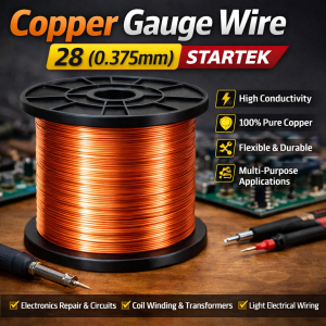 STARTEK 28(0.375) Gauge Copper Cable – Strong, Reliable & Multi-Purpose Wire