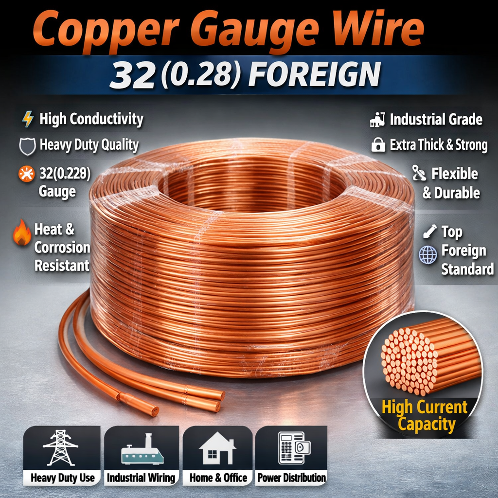 32(0.28) Multi-Purpose Copper Gauge Wire FOREIGN – Ideal for Industrial & Home Use